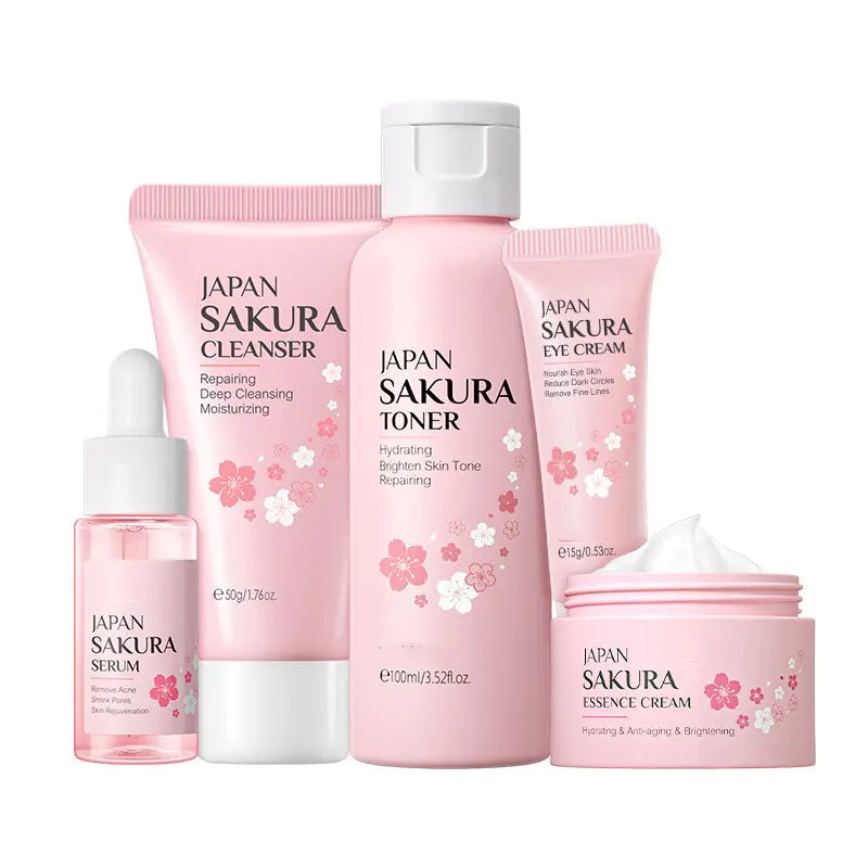 Hydrating Face Cream 5 Piece Skincare Set