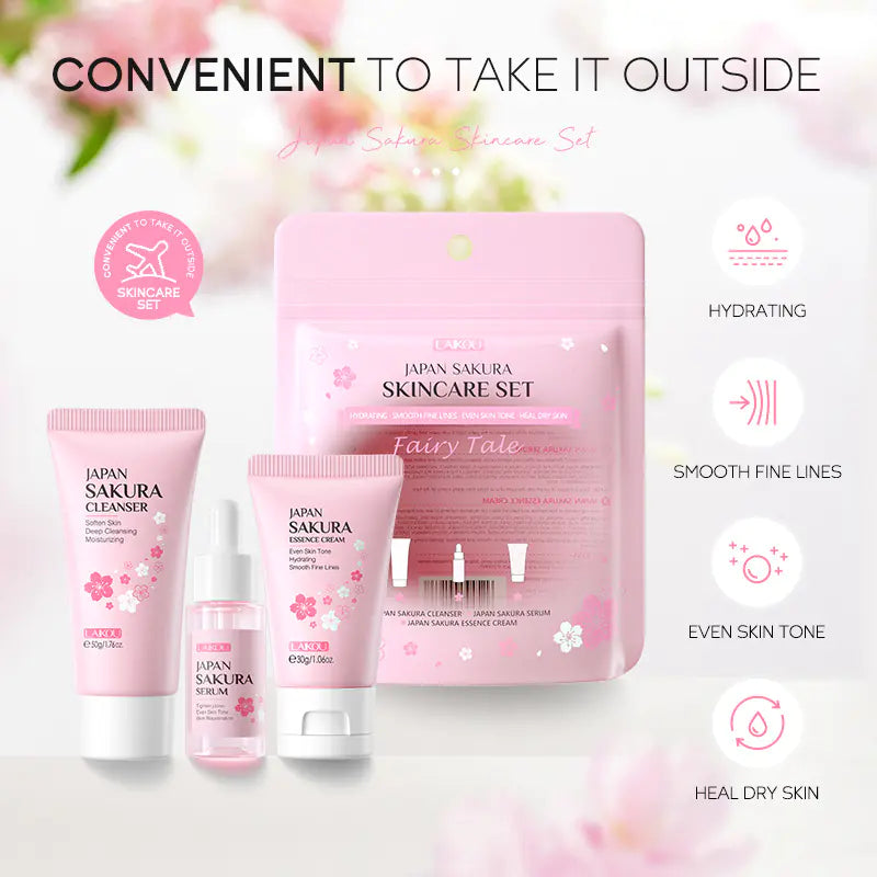 Japanese Cherry Skincare Set - 3 Pieces