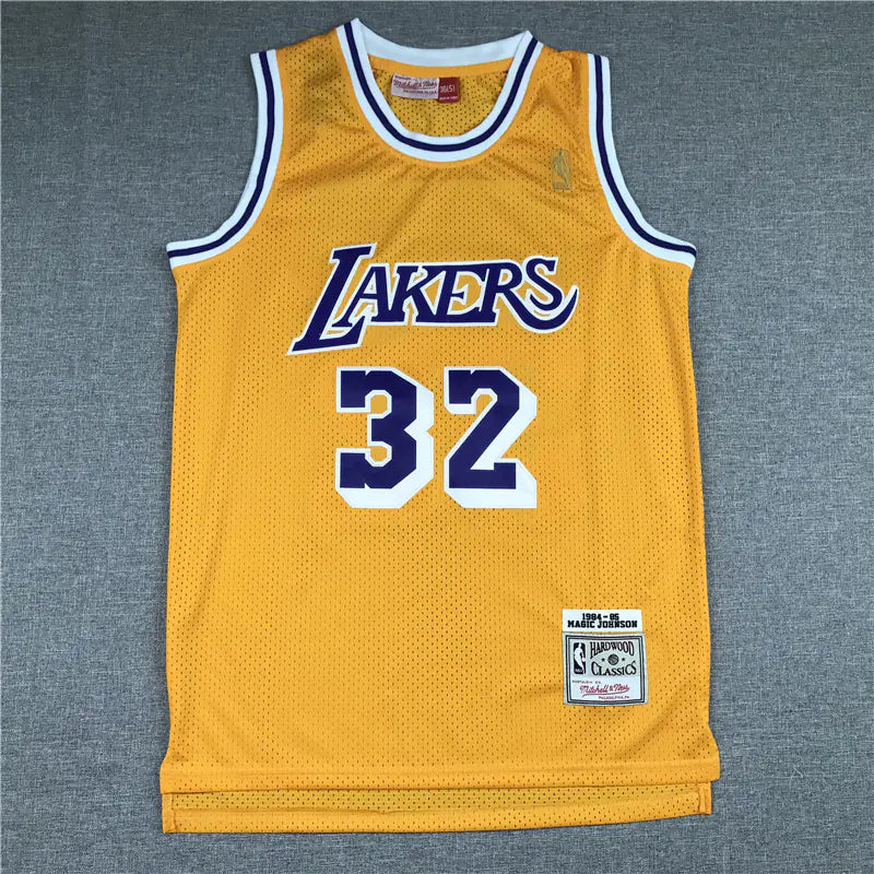 Lakers Johnson 33 Vintage Jersey Basketball Tank Top