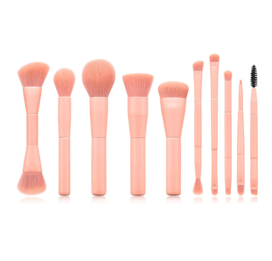 Pink Makeup Brush Set