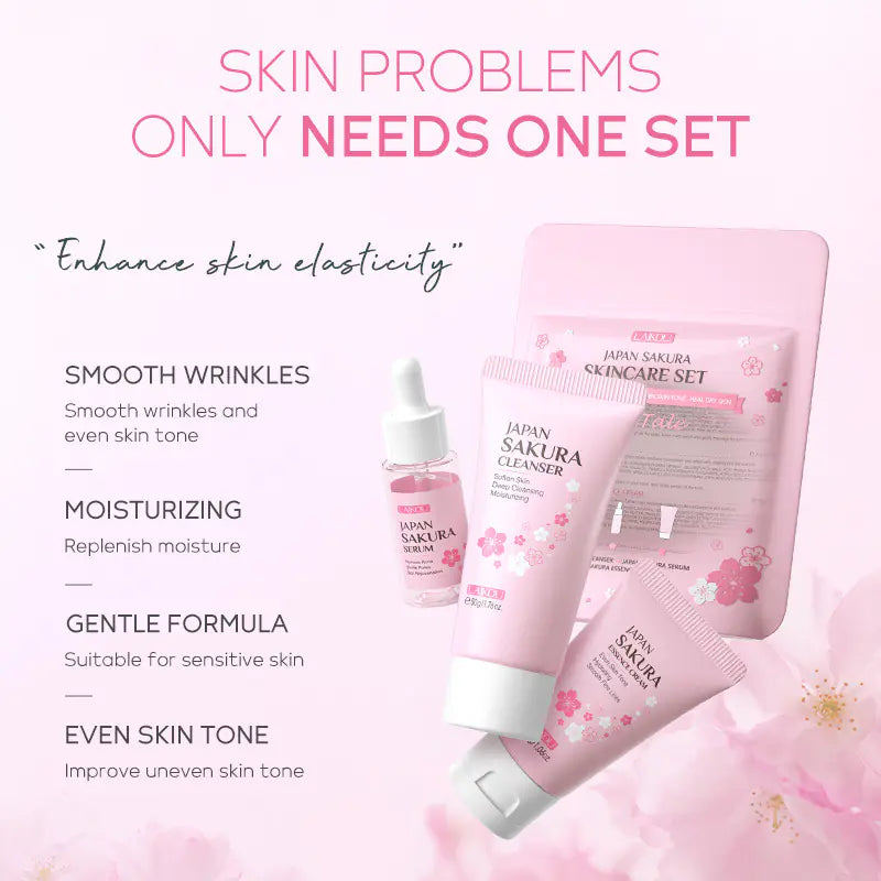 Japanese Cherry Skincare Set - 3 Pieces